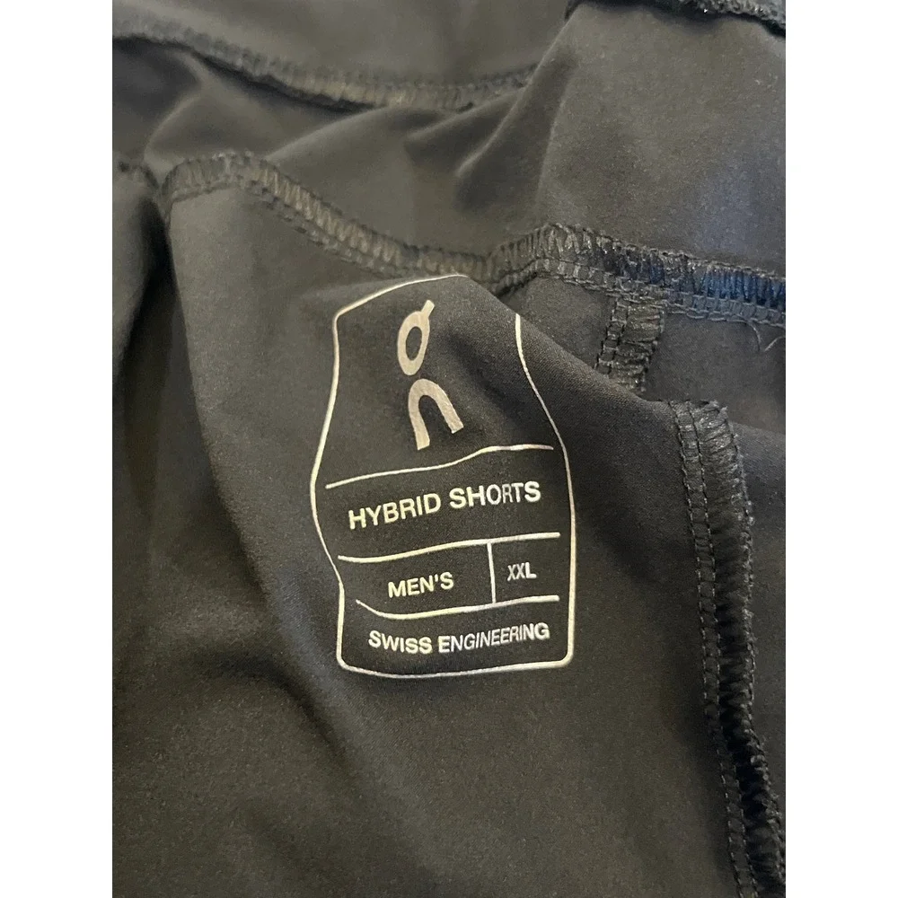On Running Hybrid Shorts‎ XXL Black Swiss Engineering Athletic Training 2-in-1